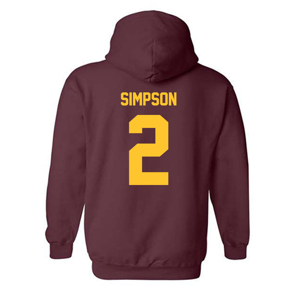 Arizona State - NCAA Women's Soccer : emilie simpson - Classic Shersey Hooded Sweatshirt