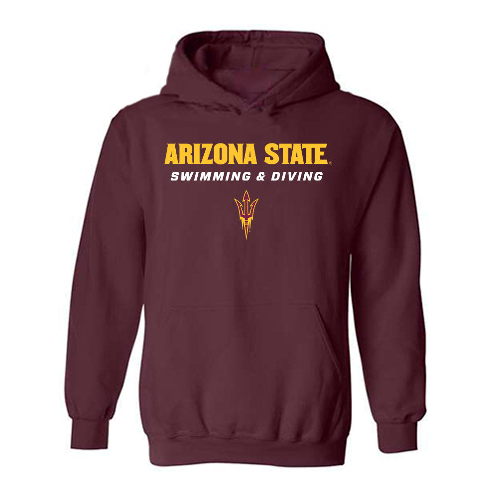 Arizona State - NCAA Men's Swimming & Diving : Tommy Palmer - Classic Shersey Hooded Sweatshirt-0