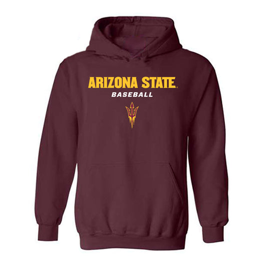 Arizona State - NCAA Baseball : Austen Roellig - Classic Shersey Hooded Sweatshirt-0