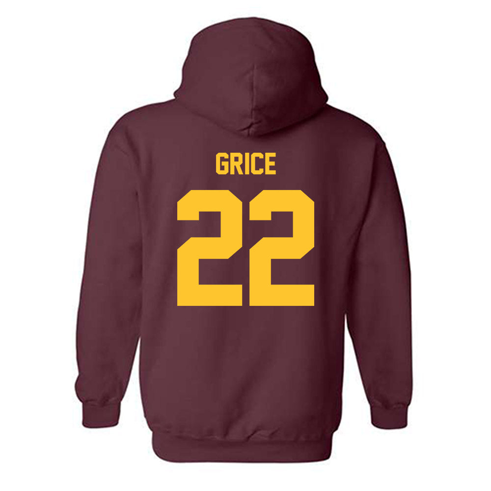 Arizona State - NCAA Women's Basketball : Timya Grice - Classic Shersey Hooded Sweatshirt-1