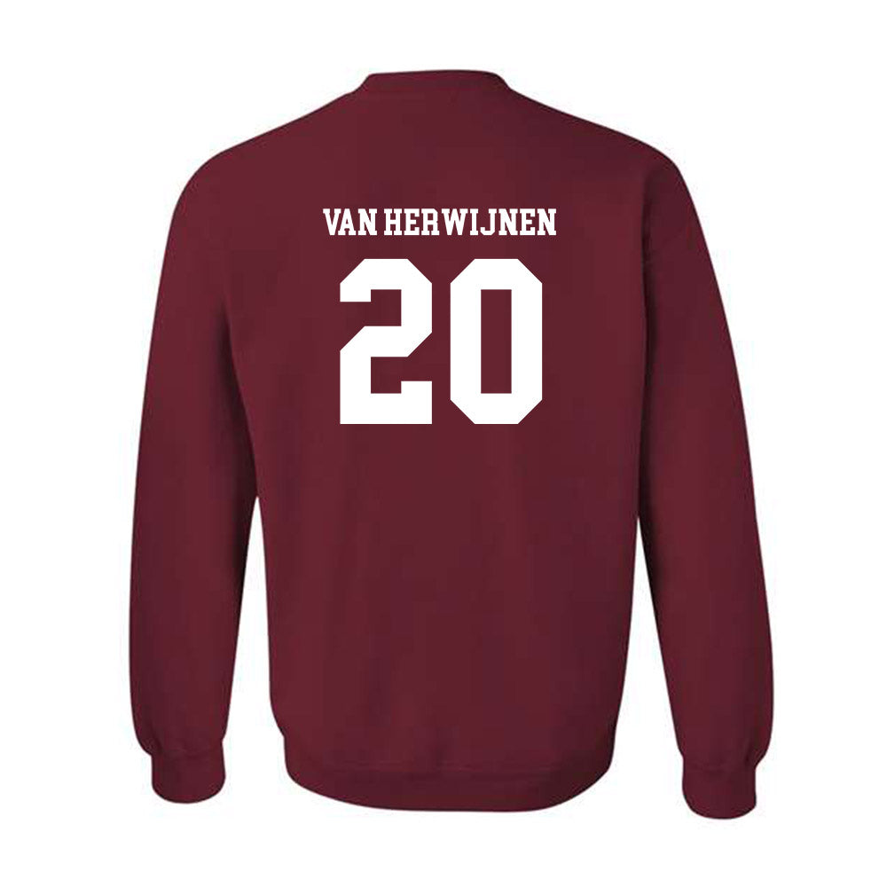 UMass - NCAA Women's Field Hockey : Myrte van Herwijnen - Fashion Shersey Crewneck Sweatshirt-1