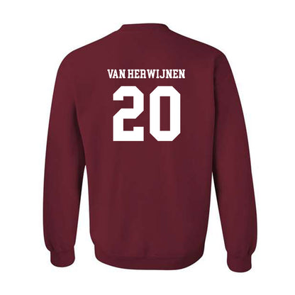 UMass - NCAA Women's Field Hockey : Myrte van Herwijnen - Fashion Shersey Crewneck Sweatshirt-1