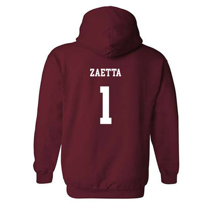 UMass - NCAA Baseball : Zack Zaetta - Classic Fashion Shersey Hooded Sweatshirt