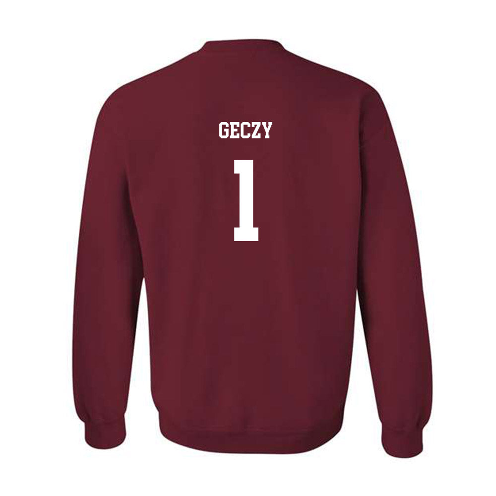 UMass - NCAA Men's Soccer : Alex Geczy - Classic Fashion Shersey Crewneck Sweatshirt-1