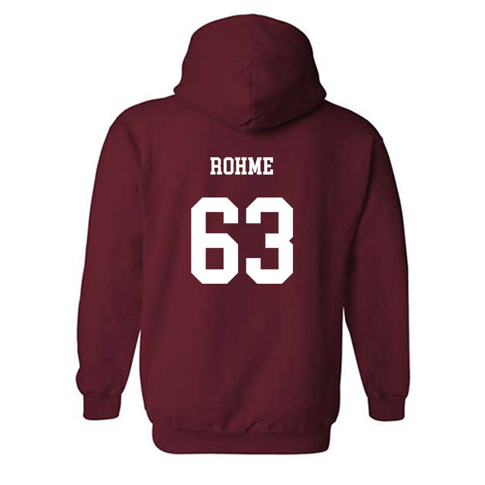 UMass - NCAA Football : Brayden Rohme - Classic Fashion Shersey Hooded Sweatshirt