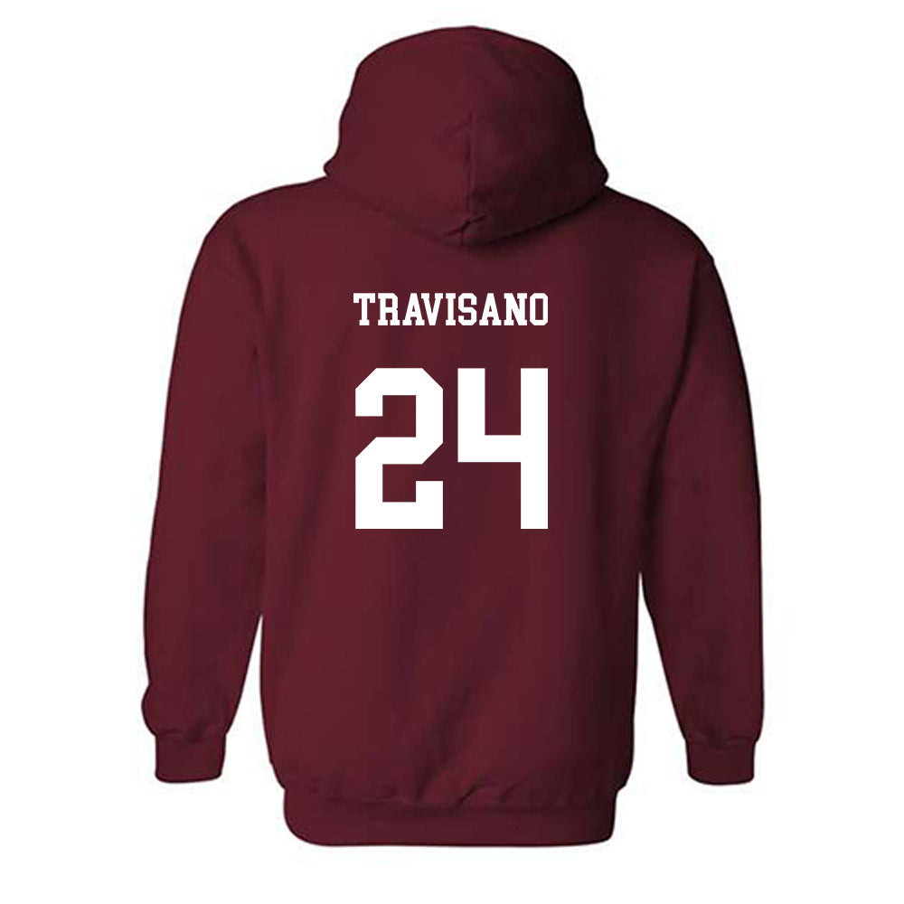 UMass - NCAA Baseball : Matt Travisano - Classic Fashion Shersey Hooded Sweatshirt