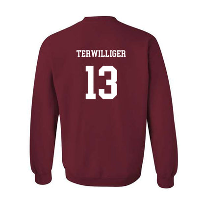 UMass - NCAA Baseball : Dylan Terwilliger - Classic Fashion Shersey Crewneck Sweatshirt-1