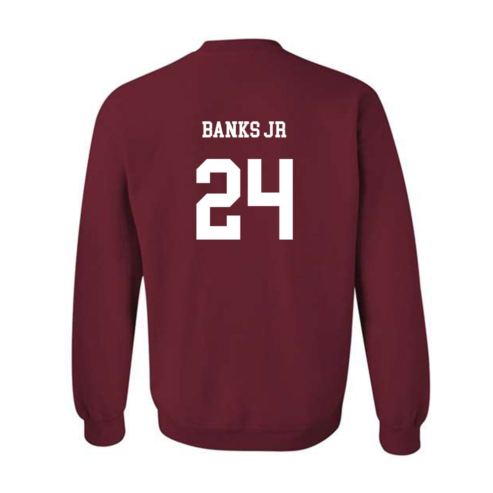 UMass - NCAA Men's Basketball : Marcus Banks Jr - Classic Fashion Shersey Crewneck Sweatshirt-1
