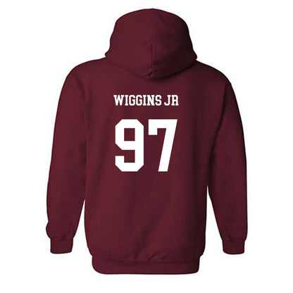 UMass - NCAA Football : Jermaine Wiggins Jr - Classic Fashion Shersey Hooded Sweatshirt