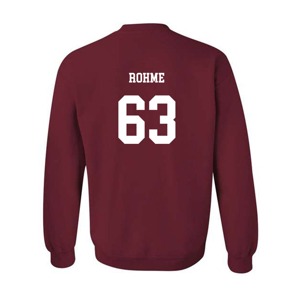 UMass - NCAA Football : Brayden Rohme - Classic Fashion Shersey Crewneck Sweatshirt