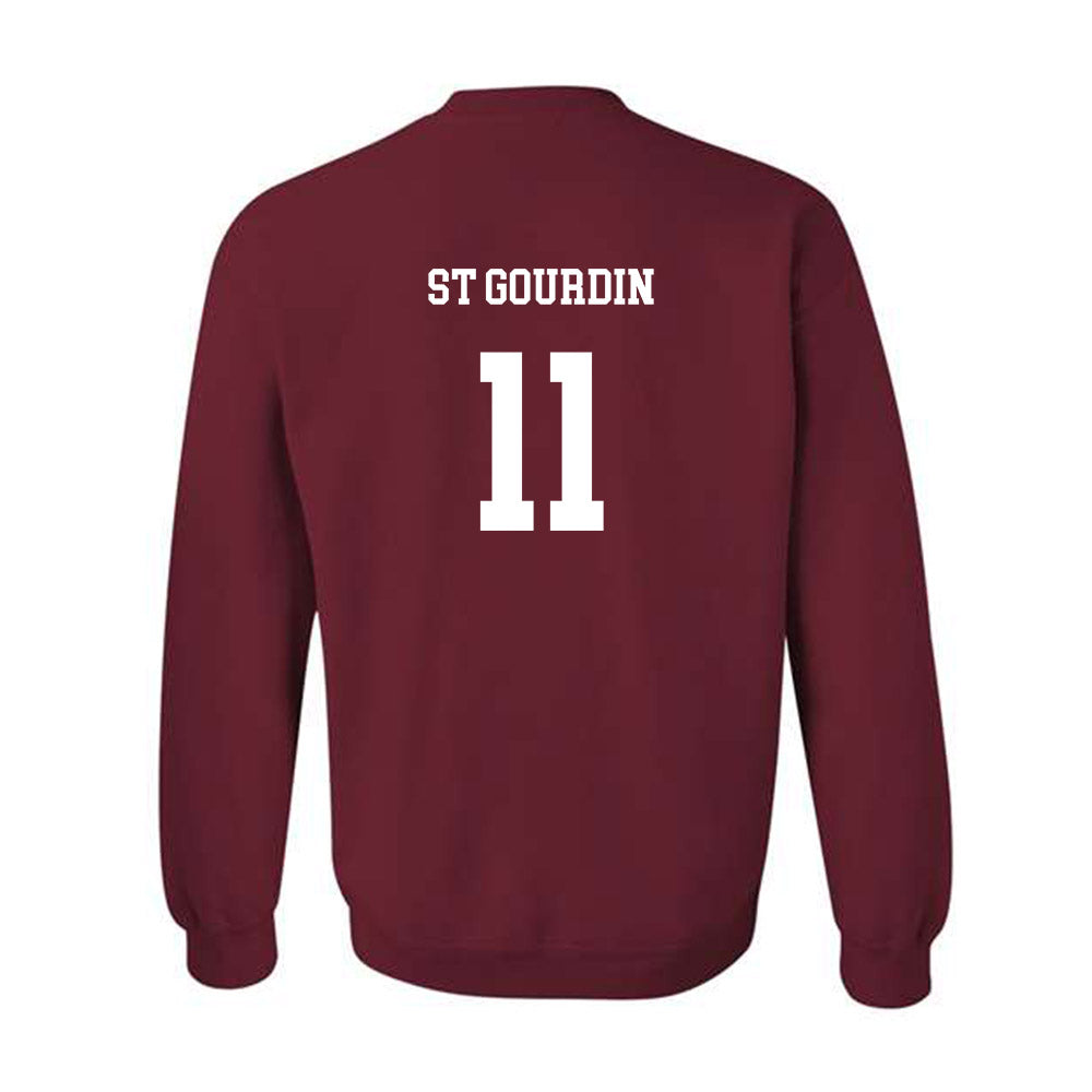 UMass - NCAA Football : Leonard St Gourdin - Classic Fashion Shersey Crewneck Sweatshirt-1