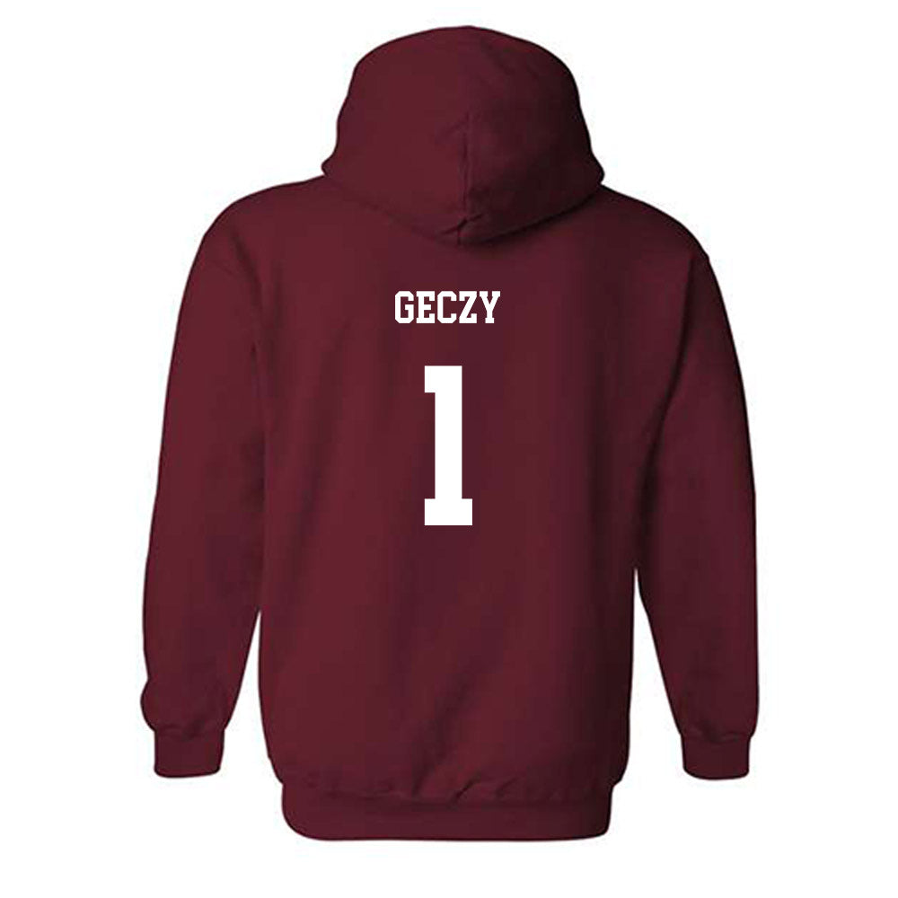 UMass - NCAA Men's Soccer : Alex Geczy - Classic Fashion Shersey Hooded Sweatshirt-1