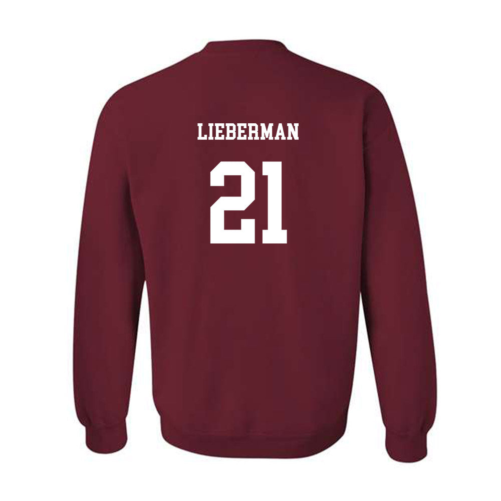 UMass - NCAA Men's Ice Hockey : Charlie Lieberman - Classic Fashion Shersey Crewneck Sweatshirt