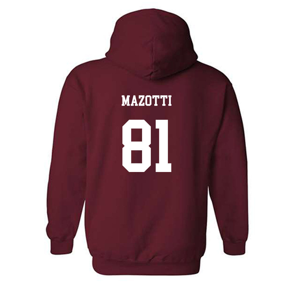 UMass - NCAA Football : Dominick Mazotti - Classic Fashion Shersey Hooded Sweatshirt