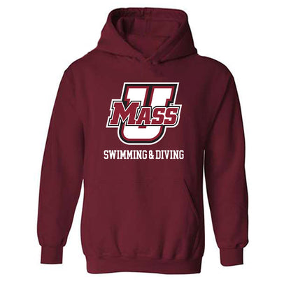 UMass - NCAA Women's Swimming & Diving : Elle Gray - Classic Fashion Shersey Hooded Sweatshirt-0