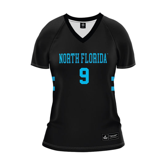 UNF - NCAA Women's Volleyball : Haleina Bowers - Black Volleyball Jersey-0