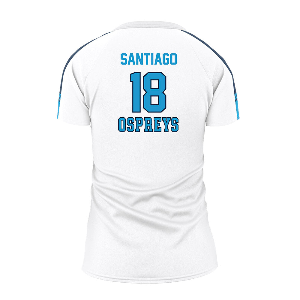 UNF - NCAA Women's Volleyball : Julianna Santiago - White Volleyball Jersey-1