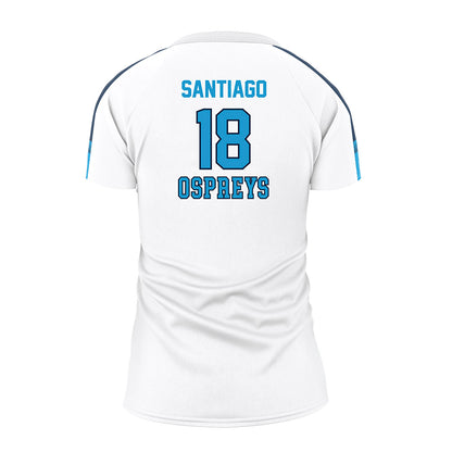 UNF - NCAA Women's Volleyball : Julianna Santiago - White Volleyball Jersey-1