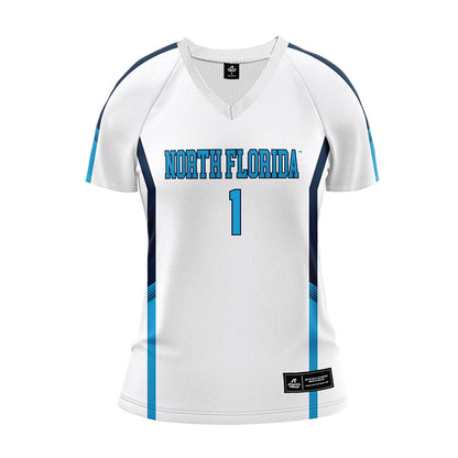 UNF - NCAA Women's Volleyball : Sofia Dawson - White Volleyball Jersey-0