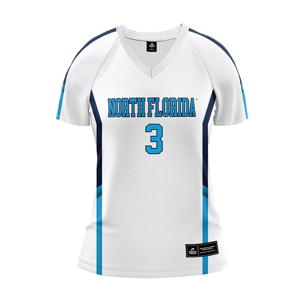 UNF - NCAA Women's Volleyball : Dakota Spurrier - White Volleyball Jersey-0