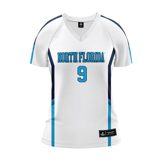 UNF - NCAA Women's Volleyball : Haleina Bowers - White Volleyball Jersey-0
