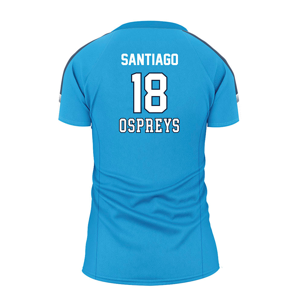 UNF - NCAA Women's Volleyball : Julianna Santiago - Teal Volleyball Jersey-1