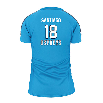 UNF - NCAA Women's Volleyball : Julianna Santiago - Teal Volleyball Jersey-1