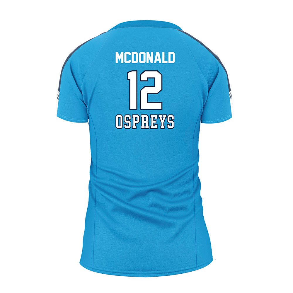 UNF - NCAA Women's Volleyball : Leah McDonald - Teal Volleyball Jersey-1
