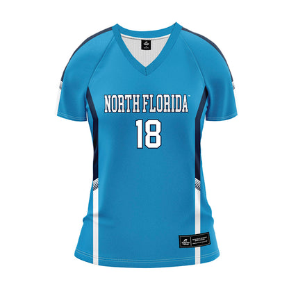 UNF - NCAA Women's Volleyball : Julianna Santiago - Teal Volleyball Jersey-0