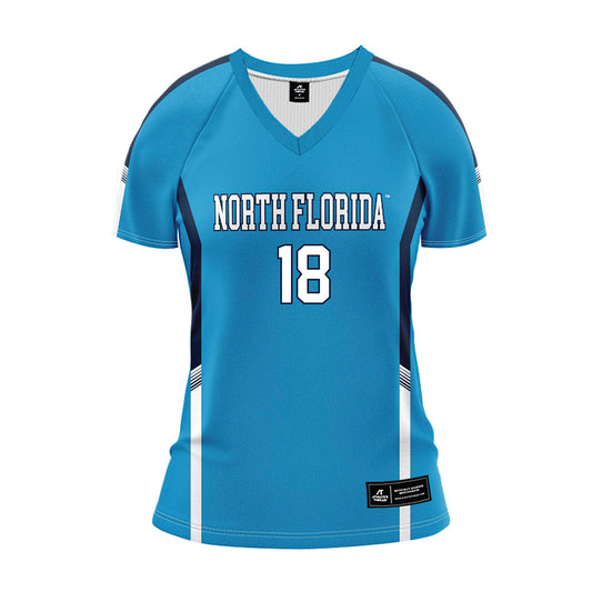 UNF - NCAA Women's Volleyball : Julianna Santiago - Teal Volleyball Jersey-0