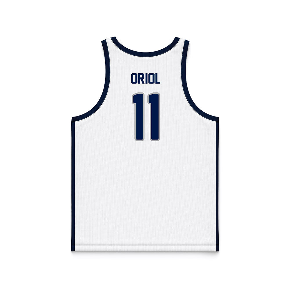 UNF - NCAA Men's Basketball : Kamrin Oriol - White Basketball Jersey