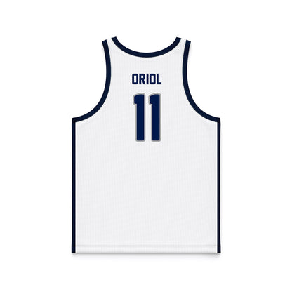 UNF - NCAA Men's Basketball : Kamrin Oriol - White Basketball Jersey