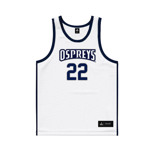 UNF - NCAA Men's Basketball : Trey Cady - White Basketball Jersey-0