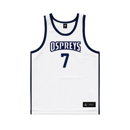 UNF - NCAA Men's Basketball : Liam Murphy - White Basketball Jersey-0