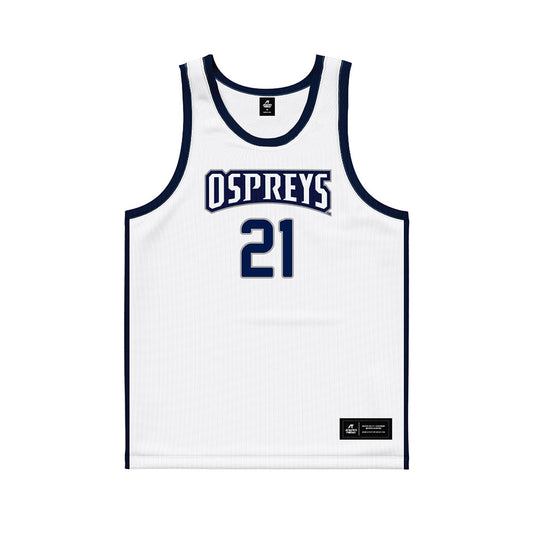 UNF - NCAA Men's Basketball : Dalton Gayman - White Basketball Jersey-0