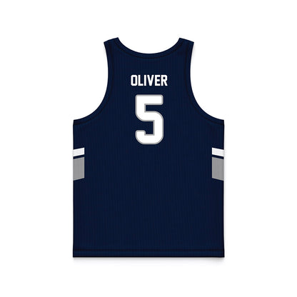 UNF - NCAA Men's Basketball : Dante Oliver - Midnight Navy Basketball Jersey-1