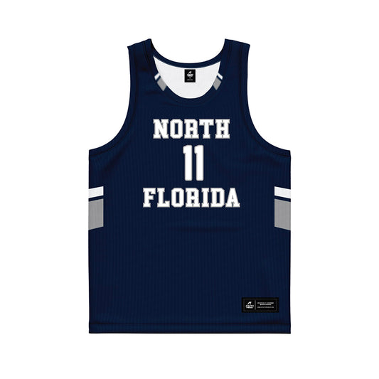 UNF - NCAA Men's Basketball : Kamrin Oriol - Midnight Navy Basketball Jersey