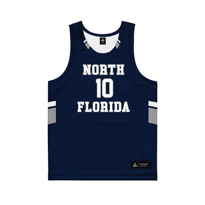 UNF - NCAA Men's Basketball : Kent Jackson - Midnight Navy Basketball Jersey-0