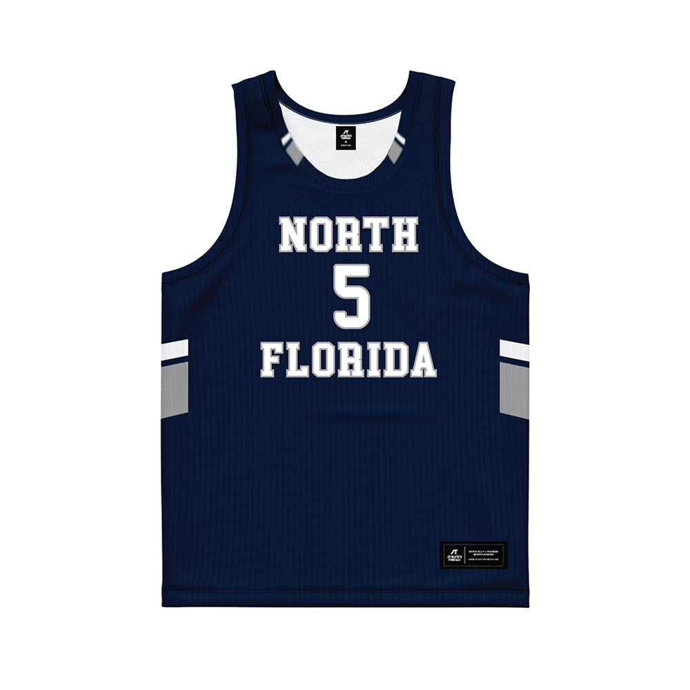 UNF - NCAA Men's Basketball : Dante Oliver - Midnight Navy Basketball Jersey-0