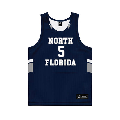 UNF - NCAA Men's Basketball : Dante Oliver - Midnight Navy Basketball Jersey-0
