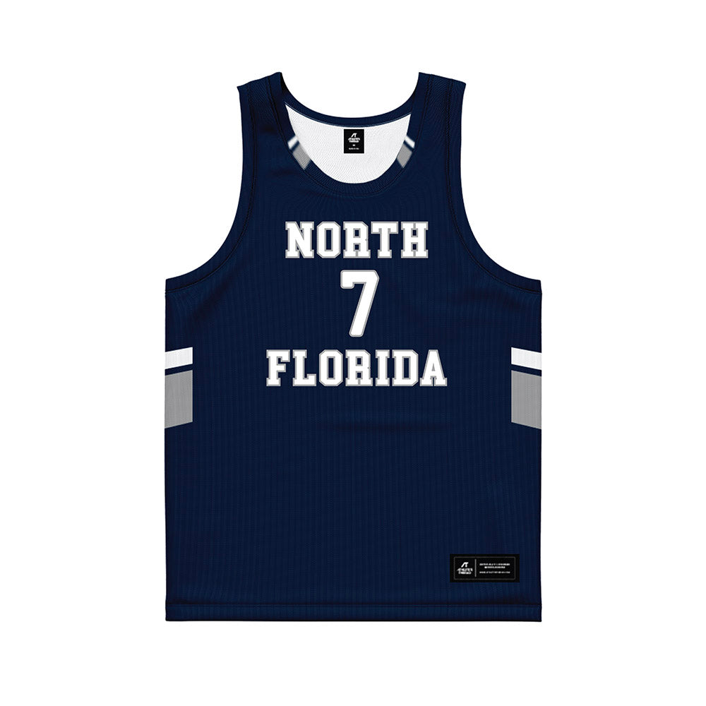 UNF - NCAA Men's Basketball : Liam Murphy - Midnight Navy Basketball Jersey-0