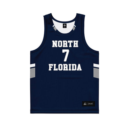 UNF - NCAA Men's Basketball : Liam Murphy - Midnight Navy Basketball Jersey-0