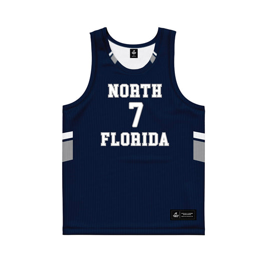 UNF - NCAA Men's Basketball : Liam Murphy - Midnight Navy Basketball Jersey-0