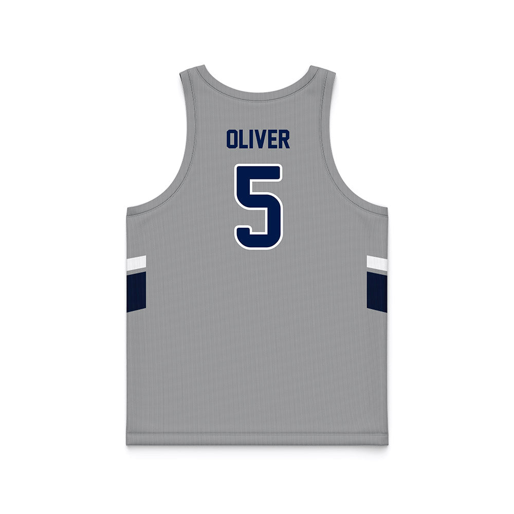 UNF - NCAA Men's Basketball : Dante Oliver - Grey Basketball Jersey-1