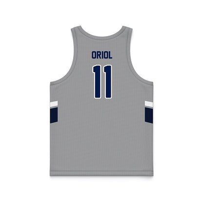 UNF - NCAA Men's Basketball : Kamrin Oriol - Grey Basketball Jersey