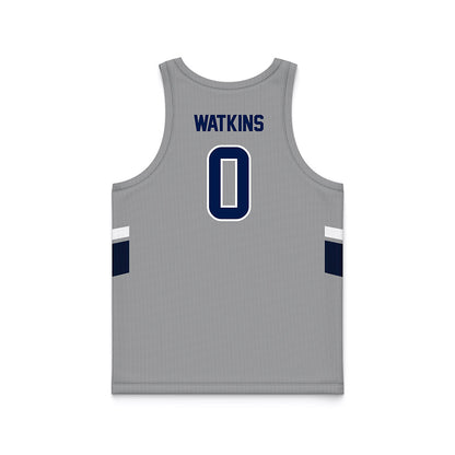 UNF - NCAA Men's Basketball : Mason Watkins - Grey Basketball Jersey-1