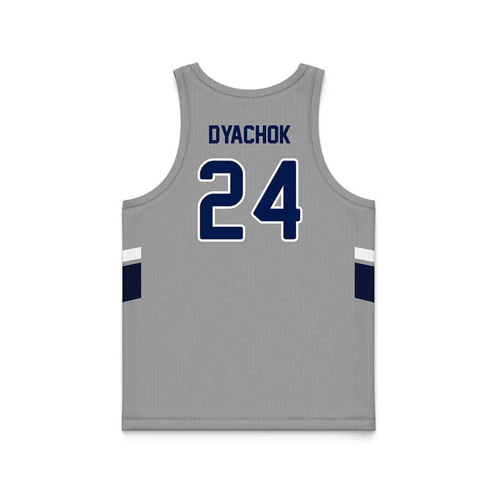 UNF - NCAA Men's Basketball : Nestor Dyachok - Grey Basketball Jersey-1