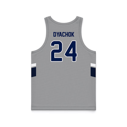 UNF - NCAA Men's Basketball : Nestor Dyachok - Grey Basketball Jersey-1