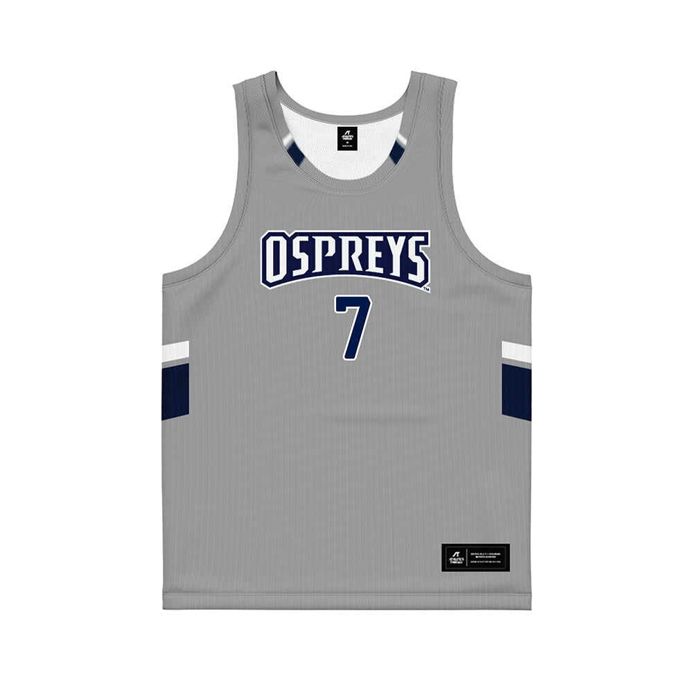 UNF - NCAA Men's Basketball : Liam Murphy - Grey Basketball Jersey-0