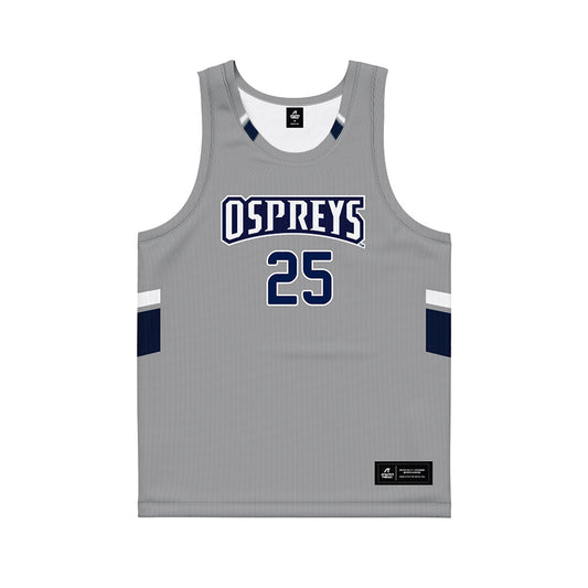 UNF - NCAA Men's Basketball : Gabriel Jacobs - Grey Basketball Jersey-0